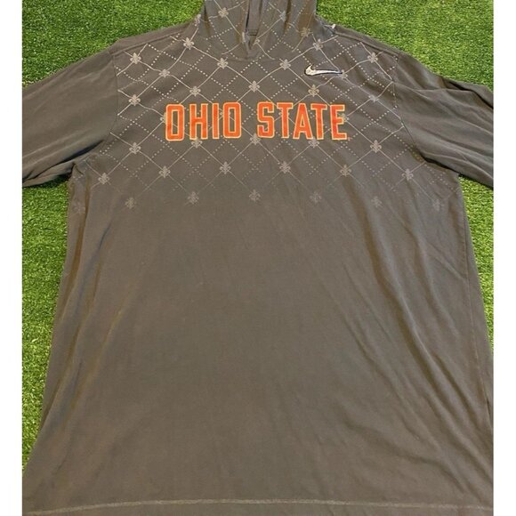 Ohio State Buckeyes hoodie mens extra large gray nike lightweight OSU 24 - Picture 4 of 14